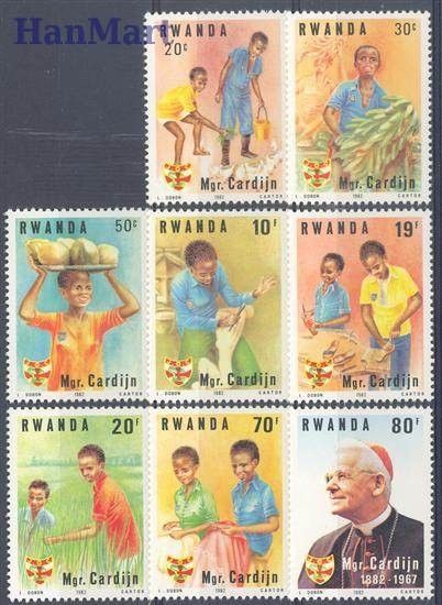 Znaczek Rwanda 1983 Mi 1234-1241 Czyste **