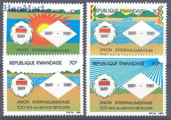 Znaczek Rwanda 1989 Mi 1412-1415 Czyste **