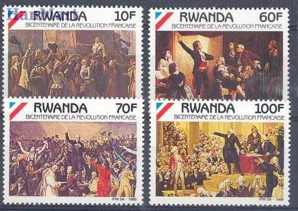 Znaczek Rwanda 1990 Mi 1421-1424 Czyste **