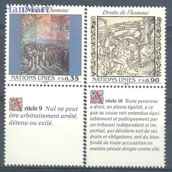 Znaczek Narody Zjednoczone Genewa 1990 Mi zf 192-193 Czyste **
