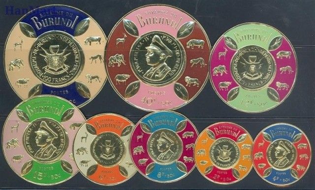Znaczek Burundi 1965 Mi 175-182 Czyste **