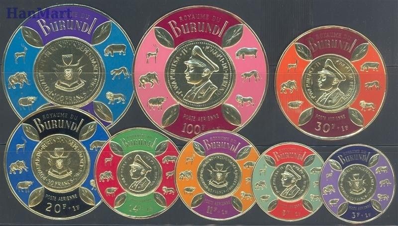 Znaczek Burundi 1965 Mi 203-210 Czyste **
