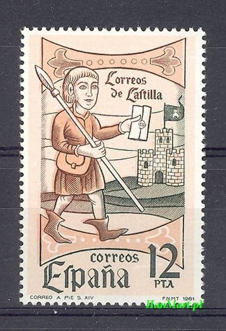 Znaczek Hiszpania 1981 Mi 2504 Czyste **