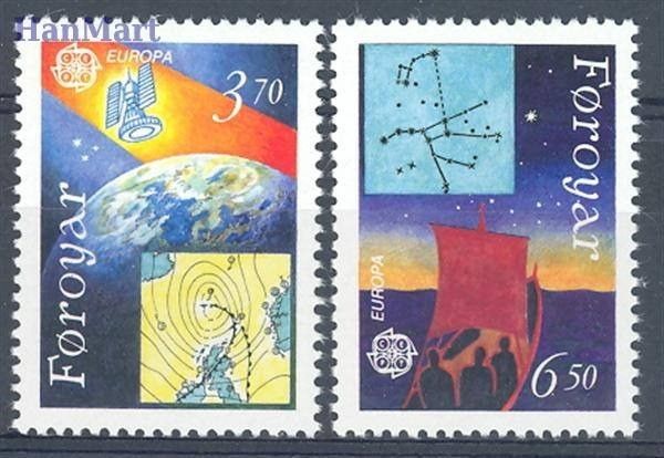 Znaczek Wyspy Owcze 1991 Mi 215-216 Czyste **