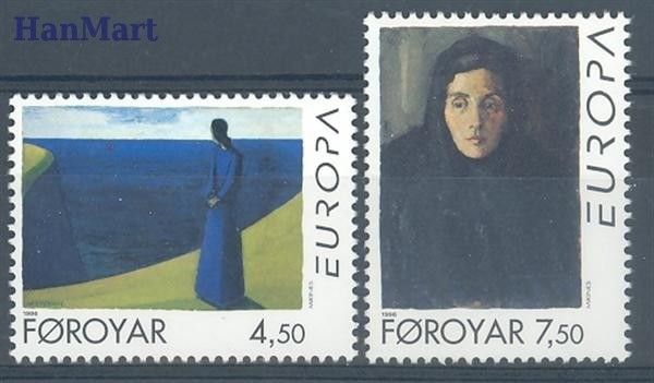 Znaczek Wyspy Owcze 1996 Mi 296-297 Czyste **