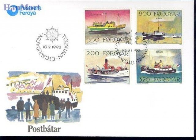 Wyspy Owcze 1992 Mi 227-230 FDC