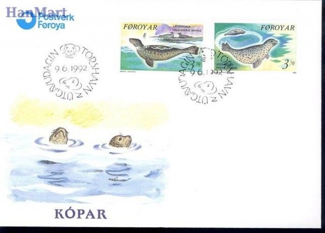 Znaczek Wyspy Owcze 1992 Mi 235-236 FDC