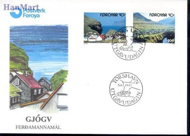 Wyspy Owcze 1993 Mi 246-247 FDC