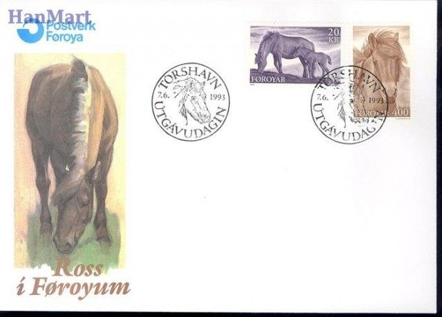 Znaczek Wyspy Owcze 1993 Mi 250-251 FDC