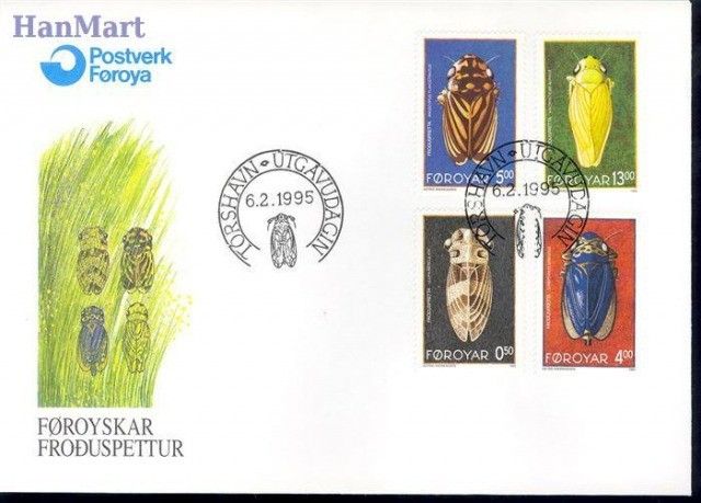 Znaczek Wyspy Owcze 1995 Mi 272-275 FDC