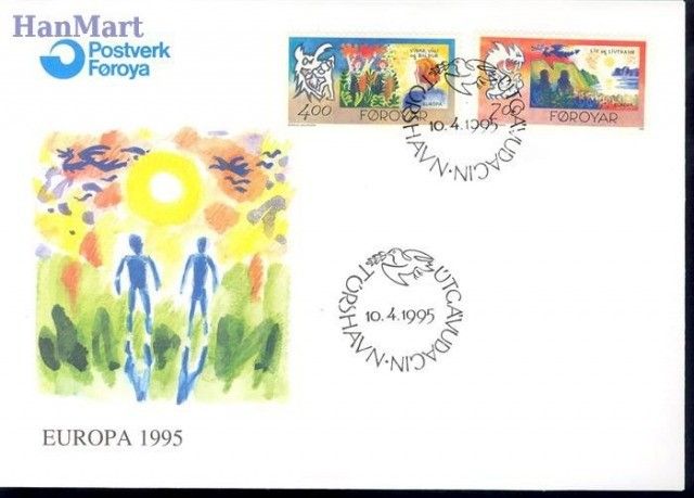 Znaczek Wyspy Owcze 1995 Mi 278-279 FDC