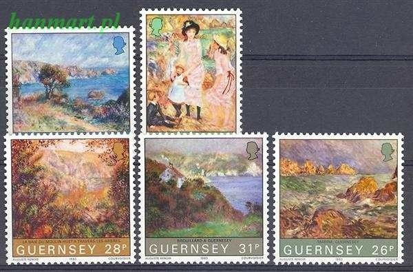 Znaczek Guernsey 1983 Mi 269-273 Czyste **