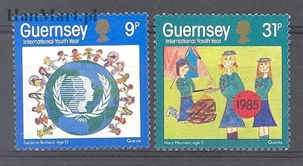 Znaczek Guernsey 1985 Mi 320-321 Czyste **