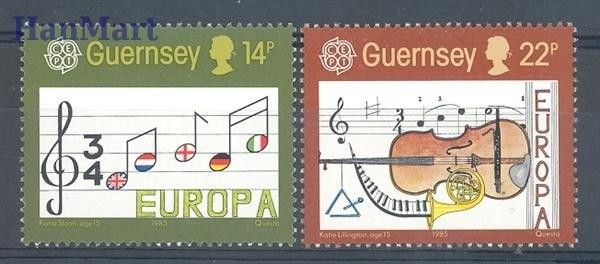 Znaczek Guernsey 1985 Mi 322-323 Czyste **