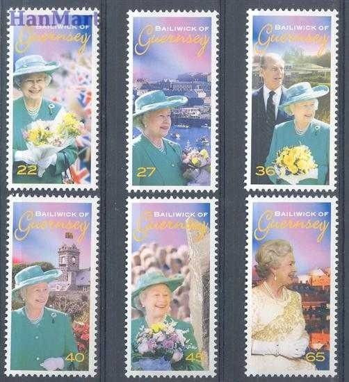 Znaczek Guernsey 2002 Mi 926-931 Czyste **