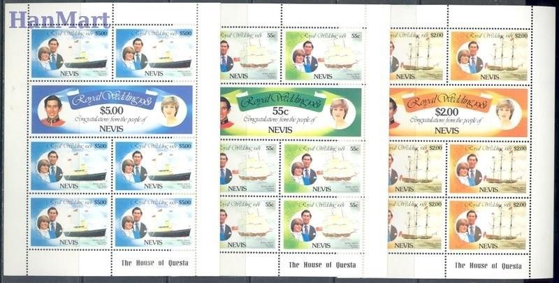 Znaczek Nevis 1981 Mi 60-65 Czyste **