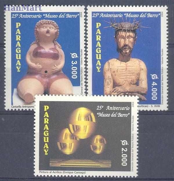 Znaczek Paragwaj 2004 Mi 4935-4937 Czyste **