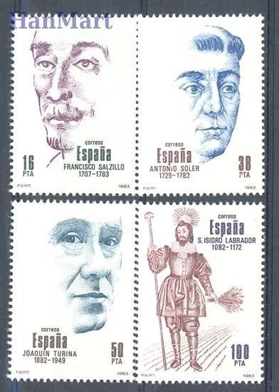 Znaczek Hiszpania 1983 Mi 2587-2590 Czyste **