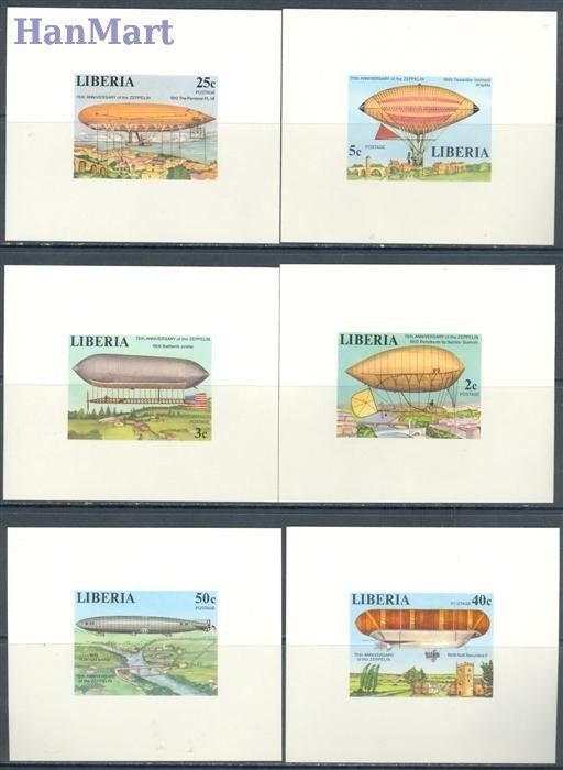 Znaczek Liberia 1978 Mi 1054-1059B Czyste **