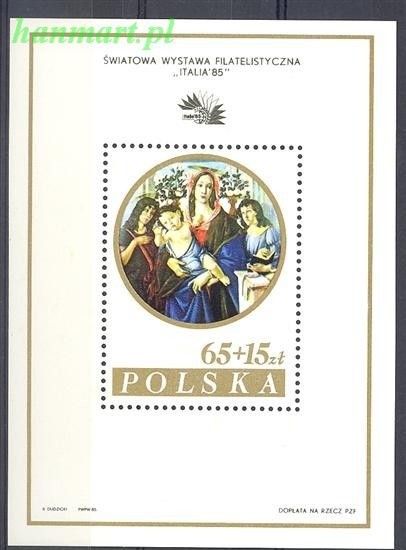Znaczek Polska 1985 Mi bl 96I Fi bl 126I Czyste **