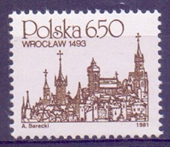 Znaczek Polska 1981 Mi 2737 Fi 2592 Czyste **