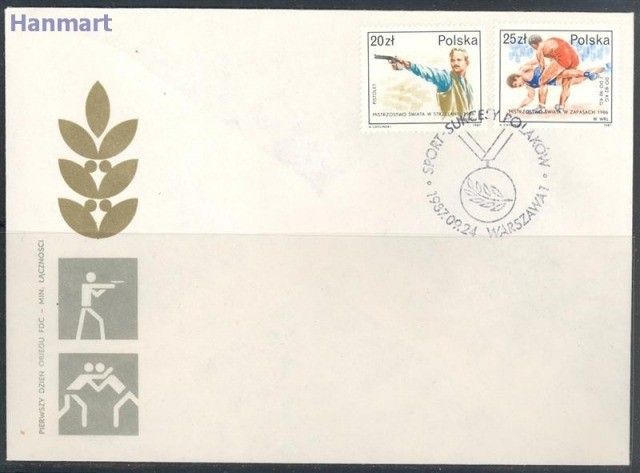 Znaczek Polska 1987 Mi 3118-3119 Fi 2970-2973 FDC