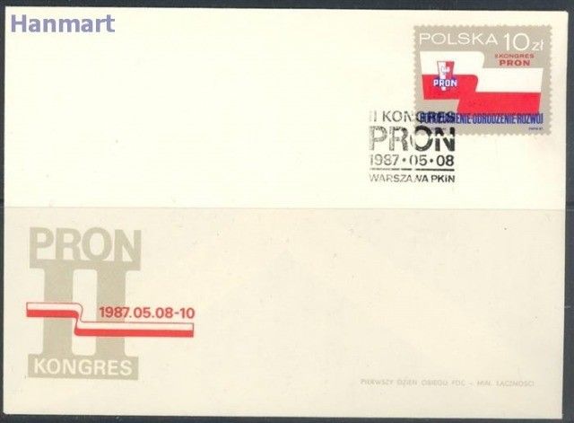 Znaczek Polska 1987 Mi 3091 Fi 2943 FDC