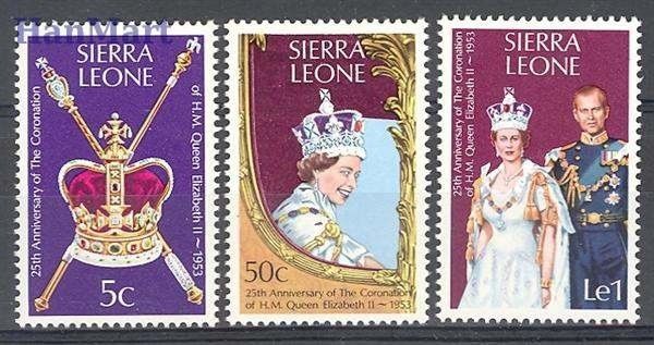 Znaczek Sierra Leone 1978 Mi 571-573 Czyste **