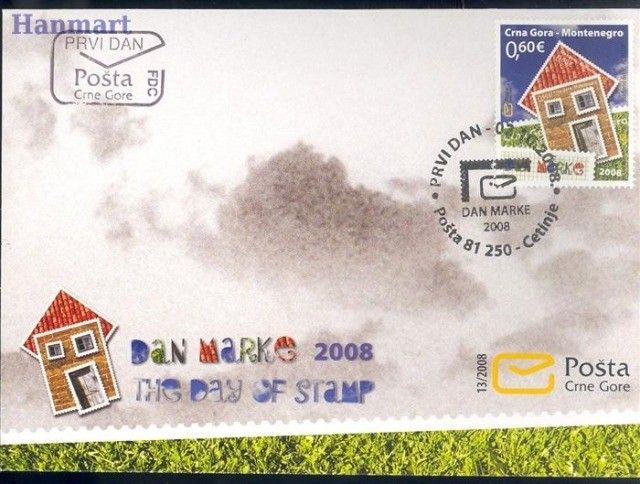 Znaczek Czarnogóra 2008 Mi 181 FDC