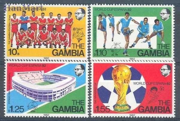 Znaczek Gambia 1982 Mi 441-444 Czyste **