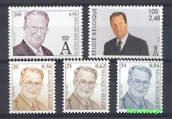 Znaczek Belgia 2001 Mi 3030-3034 Czyste **