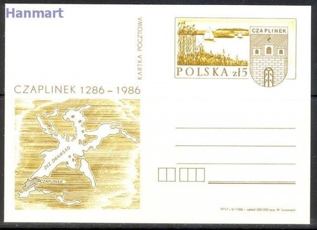 Znaczek Polska 1986 Fi Cp 933 Całostka pocztowa