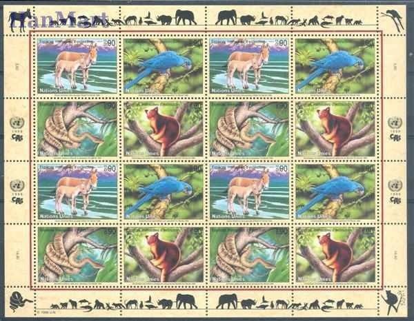 Znaczek Narody Zjednoczone Genewa 1999 Mi ark 369-372 Czyste **