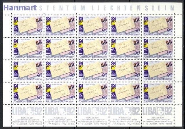 Znaczek Liechtenstein 1991 Mi ark 1026 Czyste **