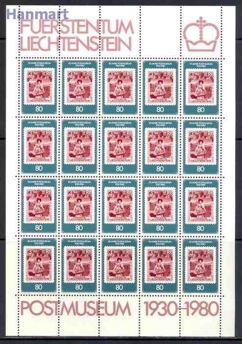 Znaczek Liechtenstein 1980 Mi ark 750 Czyste **