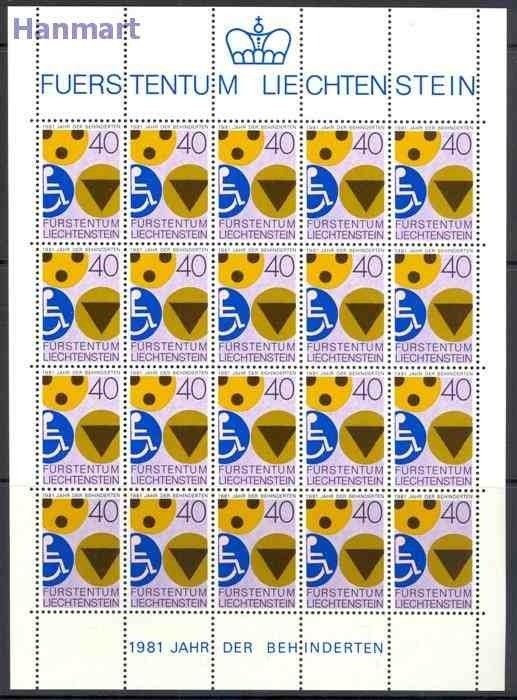 Znaczek Liechtenstein 1981 Mi ark 774 Czyste **