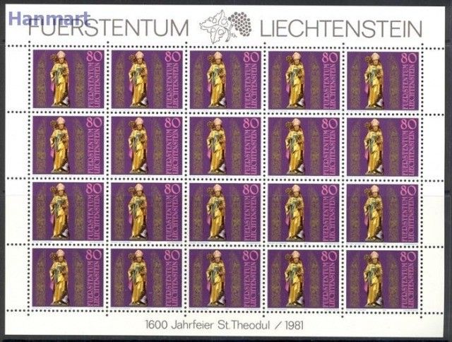 Znaczek Liechtenstein 1981 Mi ark 775 Czyste **