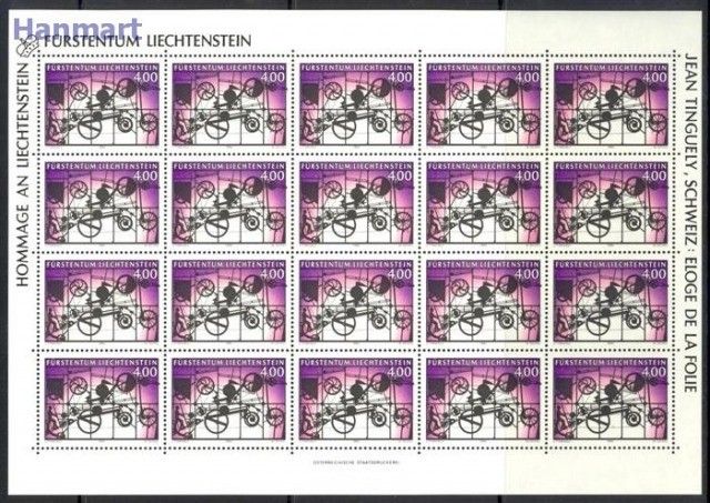 Znaczek Liechtenstein 1994 Mi ark 1084 Czyste **