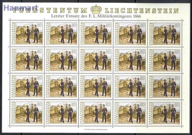Znaczek Liechtenstein 1991 Mi ark 1020-1022 Czyste **