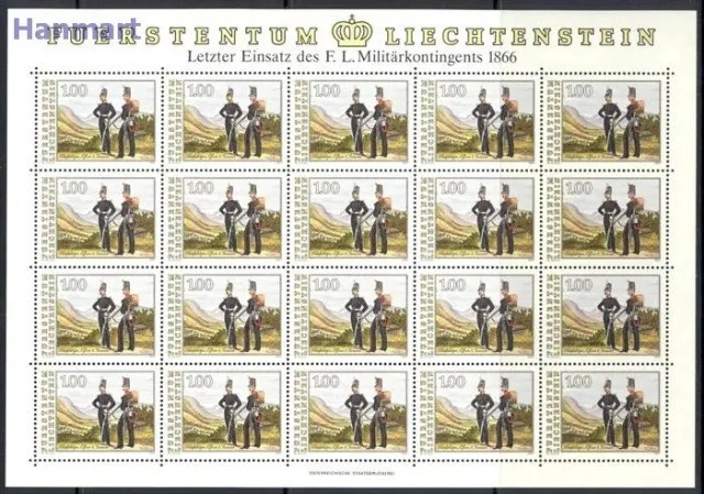 Znaczek Liechtenstein 1991 Mi ark 1020-1022 Czyste **