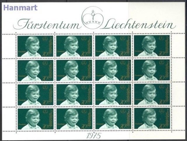 Znaczek Liechtenstein 1975 Mi ark 620-622 Czyste **