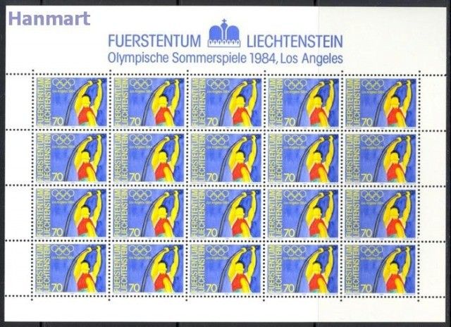 Znaczek Liechtenstein 1984 Mi ark 846-848 Czyste **
