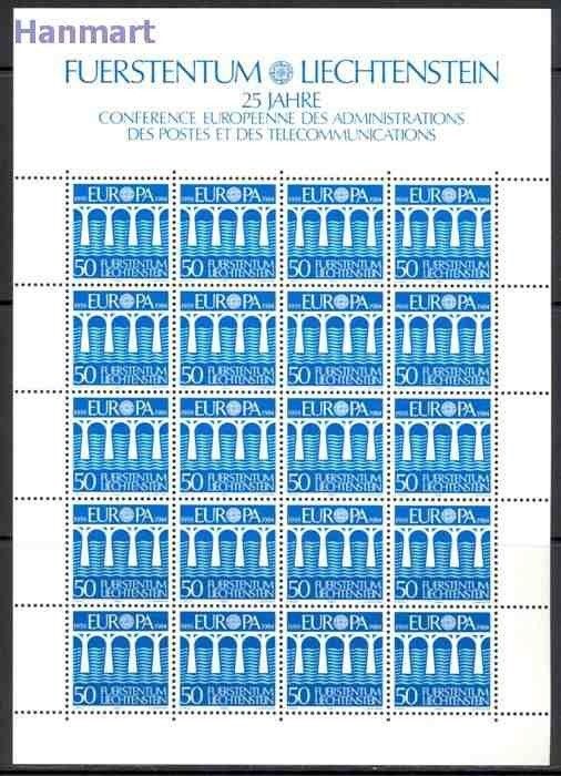 Znaczek Liechtenstein 1984 Mi ark 837-838 Czyste **
