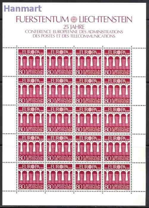 Znaczek Liechtenstein 1984 Mi ark 837-838 Czyste **