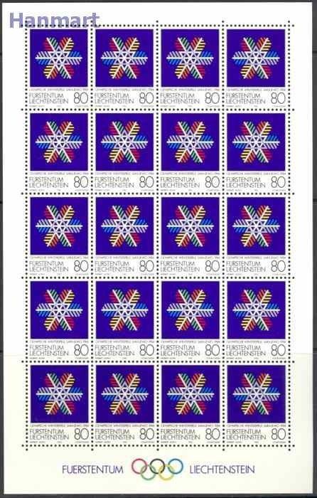 Znaczek Liechtenstein 1983 Mi ark 834-836 Czyste **