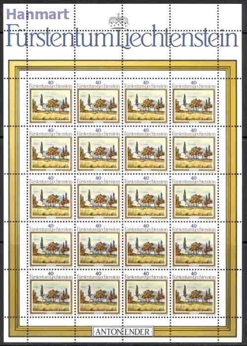 Znaczek Liechtenstein 1983 Mi ark 821-823 Czyste **