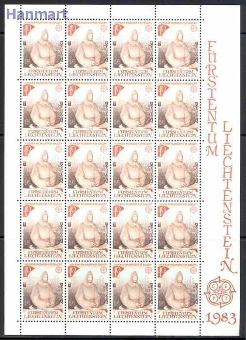 Znaczek Liechtenstein 1983 Mi ark 816-817 Czyste **