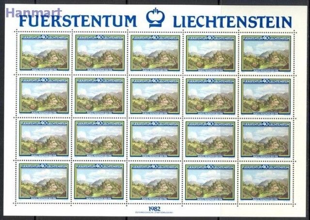 Znaczek Liechtenstein 1982 Mi ark 806-808 Czyste **