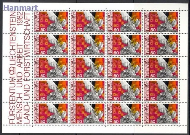 Znaczek Liechtenstein 1982 Mi ark 802-805 Czyste **