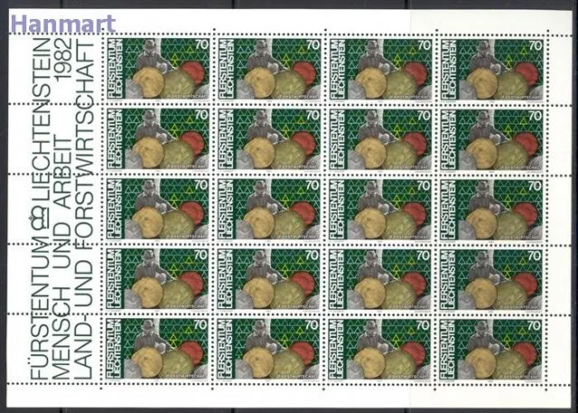 Znaczek Liechtenstein 1982 Mi ark 802-805 Czyste **